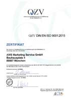 ISO 27001 Zertifikat