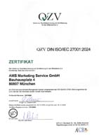 DIN EN ISO 9001 Zertifikat